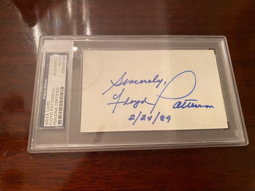 Floyd patterson autograph - floyd,