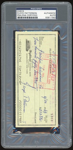 Floyd patterson autographed - floyd,